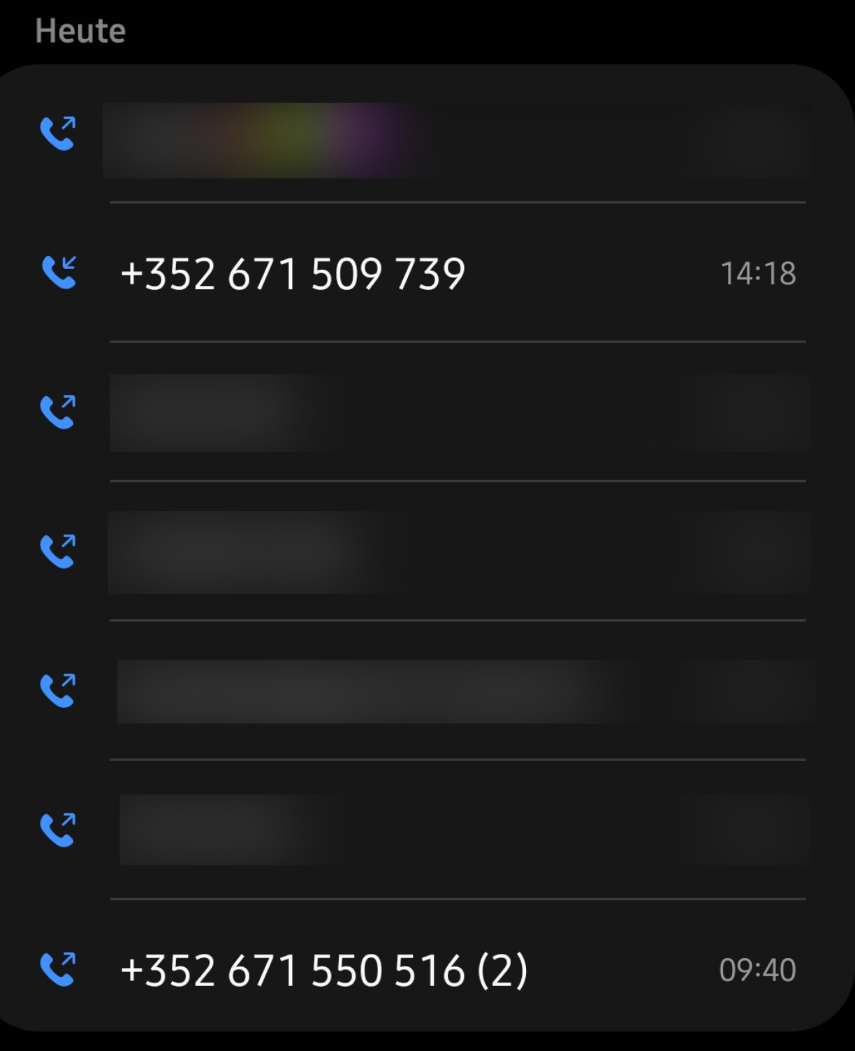 Dëst sinn zwou vu villen Nummeren, vun deenen ugeruff gouf. Eis goufen nach weiderer, dorënner och 691-Nummeren, matgedeelt.