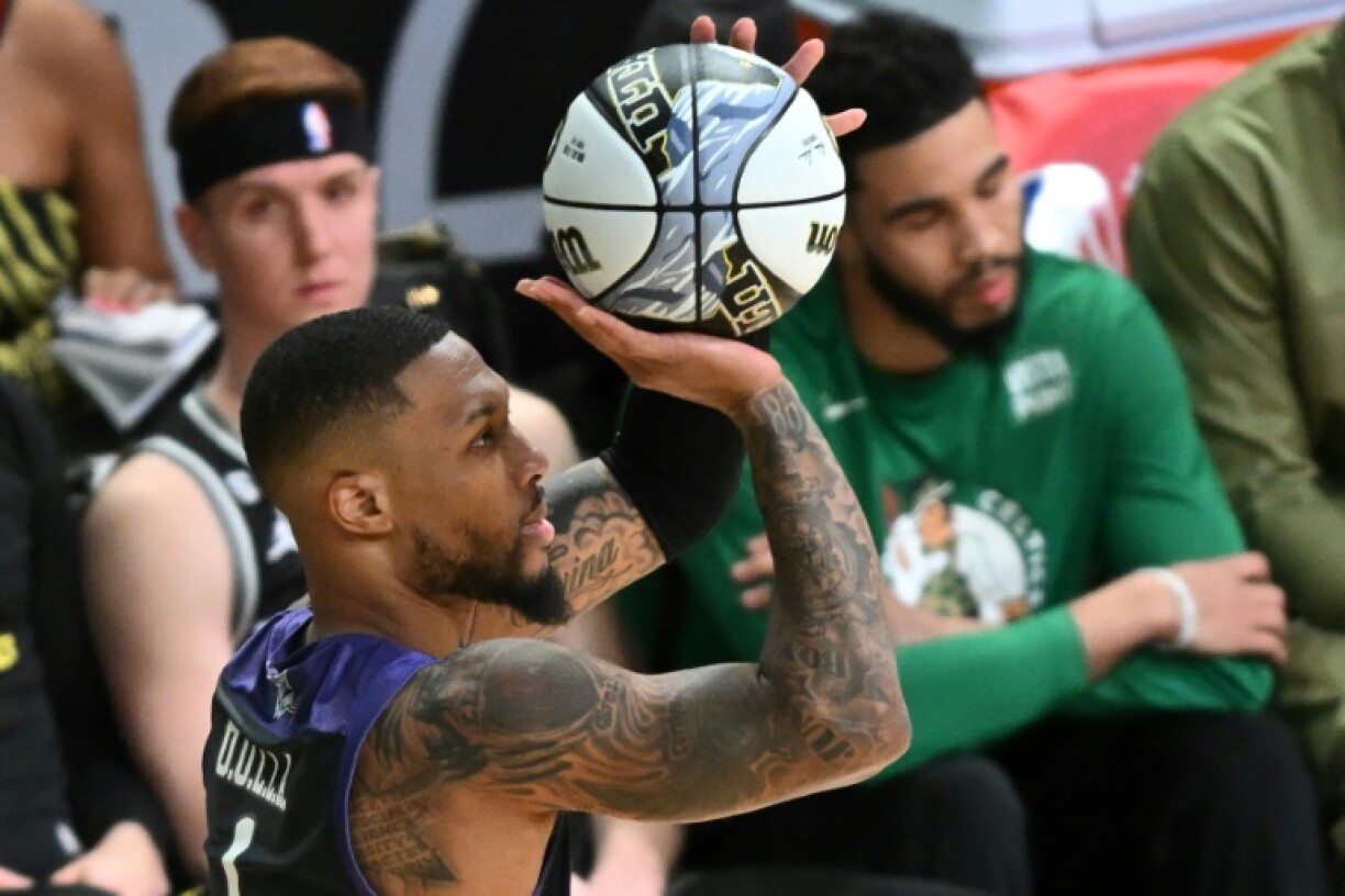 Damian Lillard le 18 février 2023 à Salt Lake City