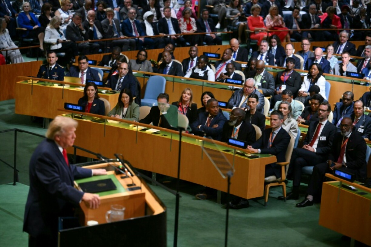 Donald Trump devant l'Assemblée générale de l'ONU, à New York, le 22 septembre 2026