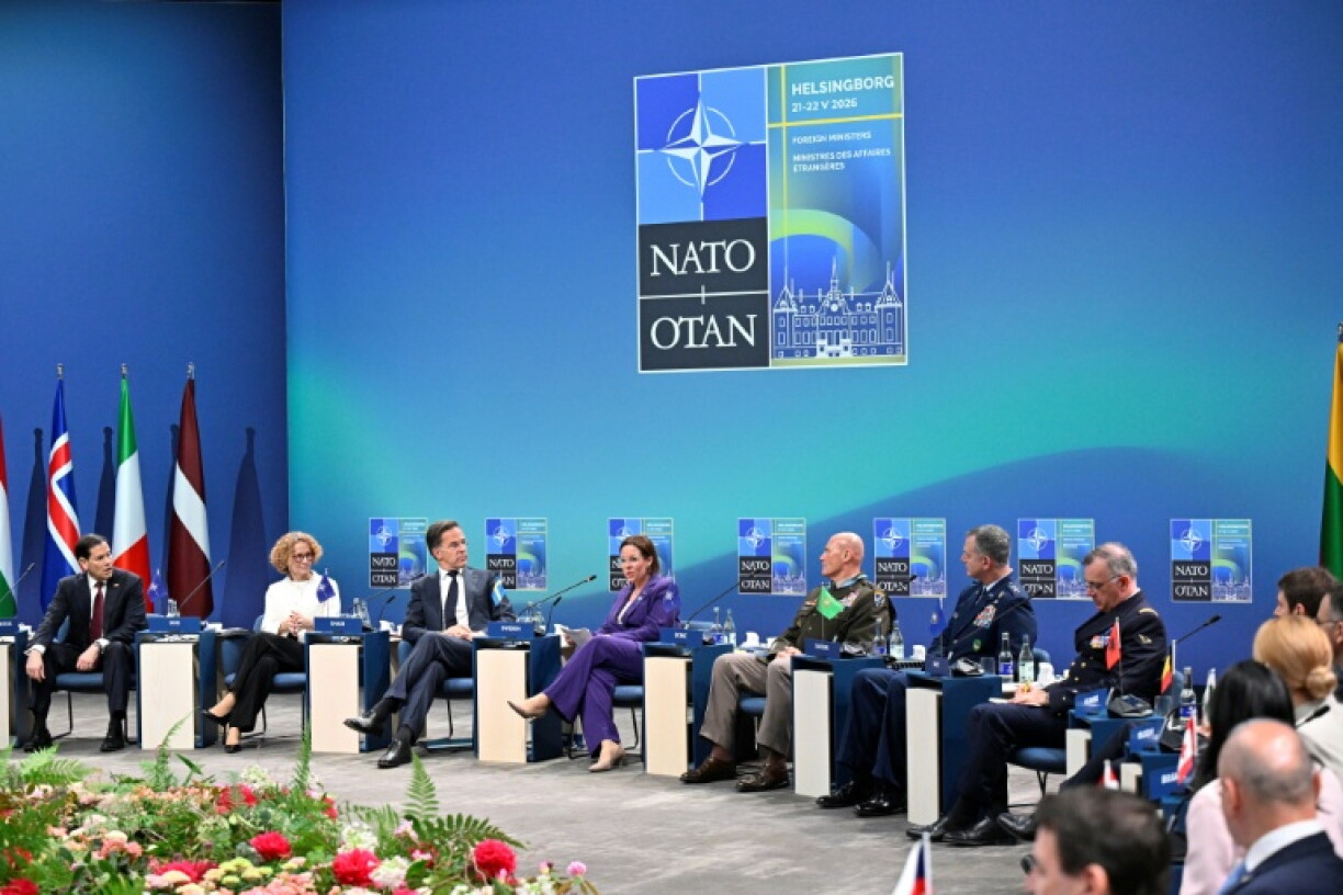 La réunion des chefs de la diplomatie de l'Otan à Helsingborg, en Suède, le 22 mai 2026