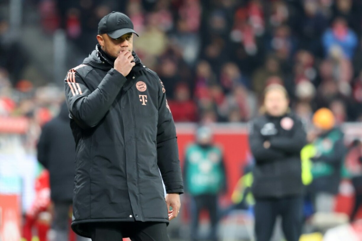 Bayern Munich coach Vincent Kompany lost his first league match in charge of the club, with a defeat to Mainz on Saturday