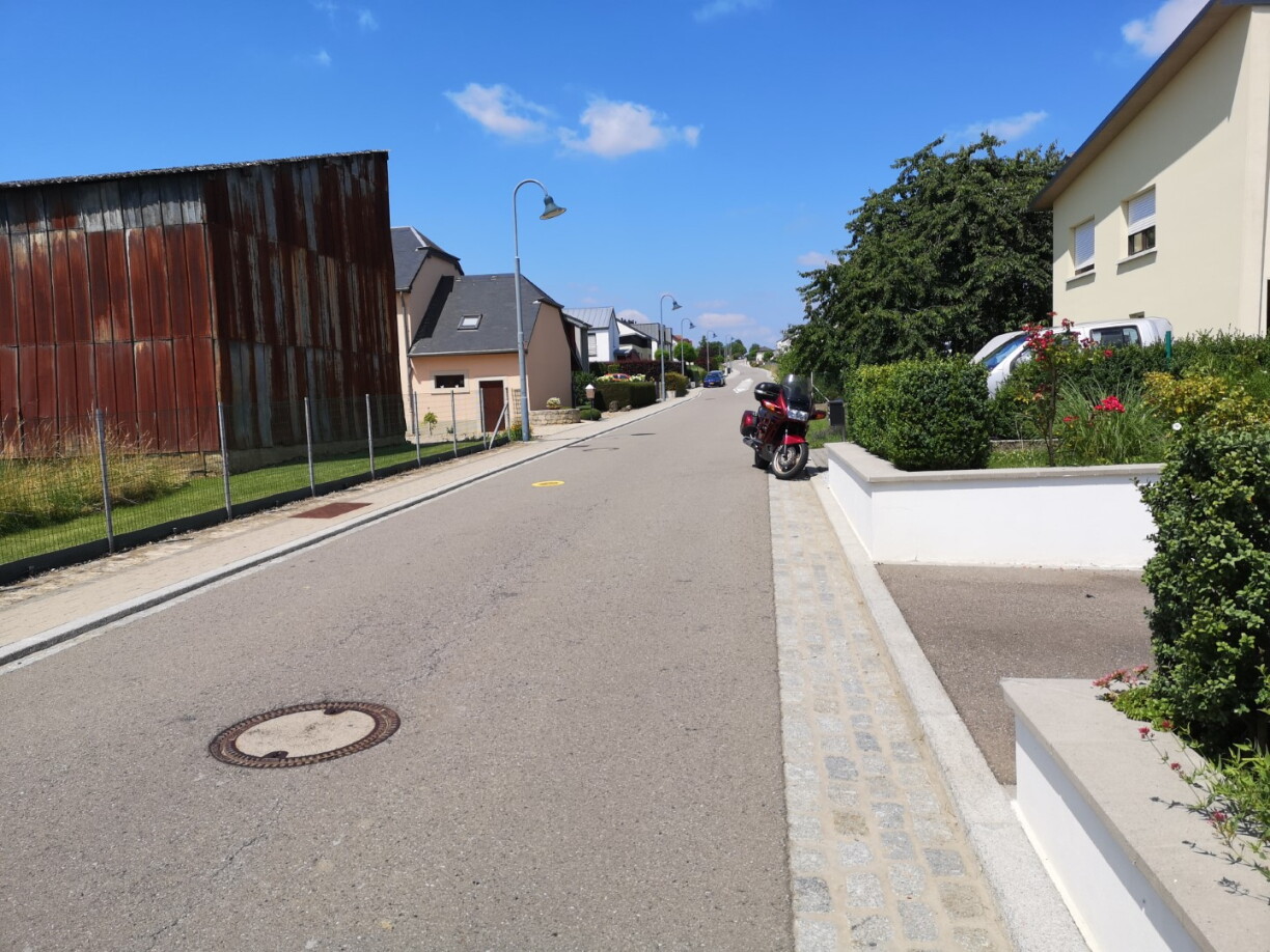 La rue de Berinegrberg à Angelsberg