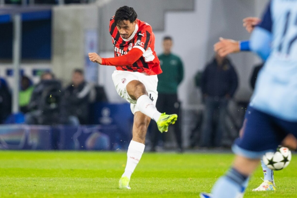 Tijjani Reijnders, seen here in action against Slovan Bratislava in the Champions League, scored a brace as AC Milan beat Empoli 3-O in the Italian league