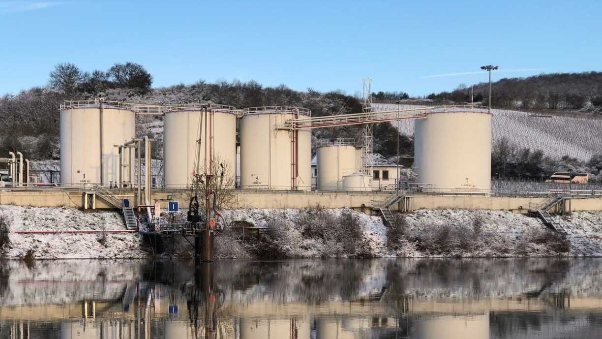 Une partie des réserves pétrolières luxembourgeoises se trouvent à Mertert, près de la frontière allemande