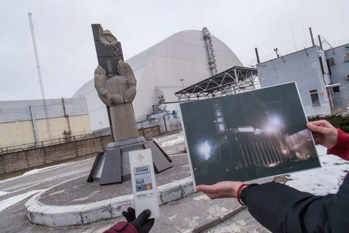 Am Verglach: Tschernobyl haut a virun der Katastroph op enger Foto.