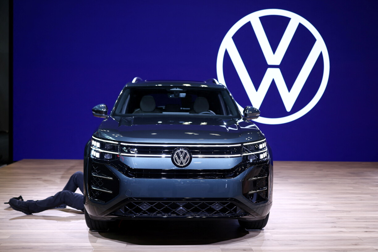 Une Volkswagen Atlas au Salon international de l'automobile de New York au Jacob Javits Convention Center de New York, le 1er avril 2026.