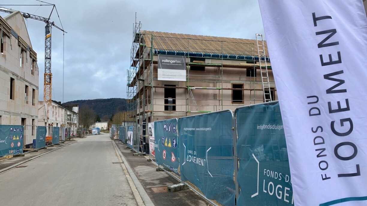 Archivbild vun engem ale Chantier vum Fonds du Logement.