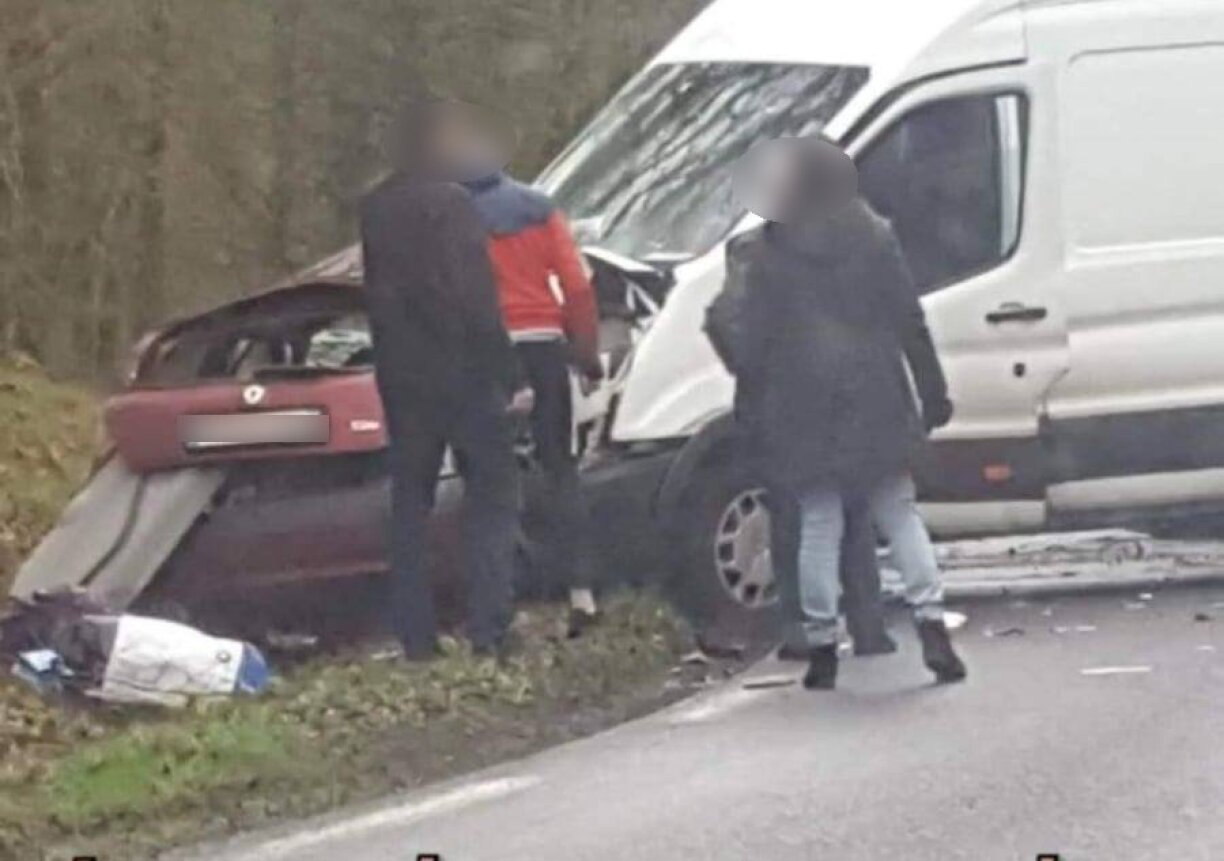 Une photo prise sur les lieux de l'accident