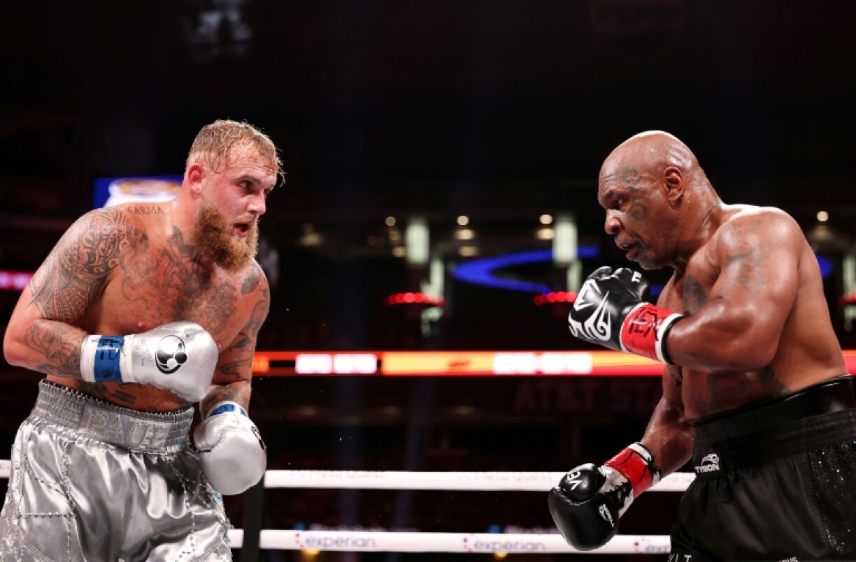 YouTuber-turned-boxer Jake Paul (left) beat former world heavyweight champion Mike Tyson in November 2024