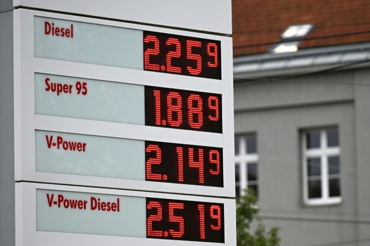 A filling station in Vienna. Nineteen EU countries including Germany, France and Italy have registered record diesel prices