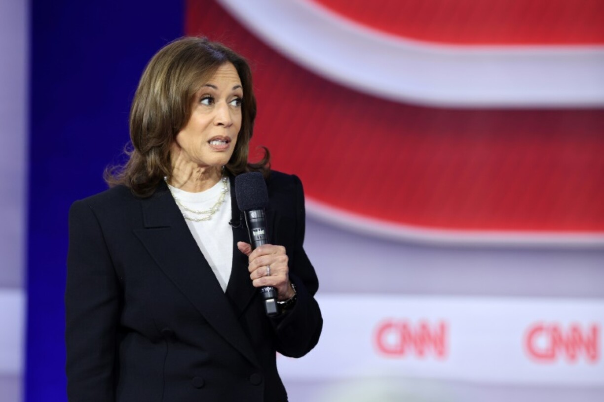 Kamala Harris, lors d'une réunion publique avec des électeurs, en Pennsylvanie, le 23 octobre 2024