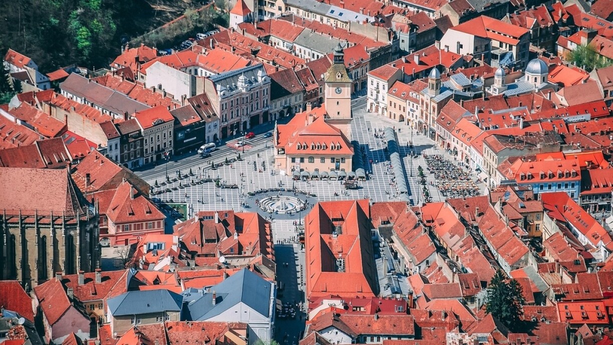 The city Brasov in Romania.