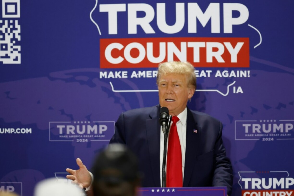 Donald Trump, dans l'Iowa, le 20 septembre 2023