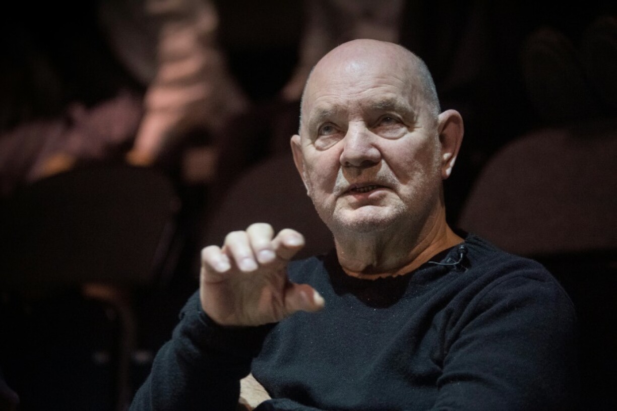 Le dramaturge Lars Norén, grande figure du théâtre suédois, le 3 août 2017 à Stockholm