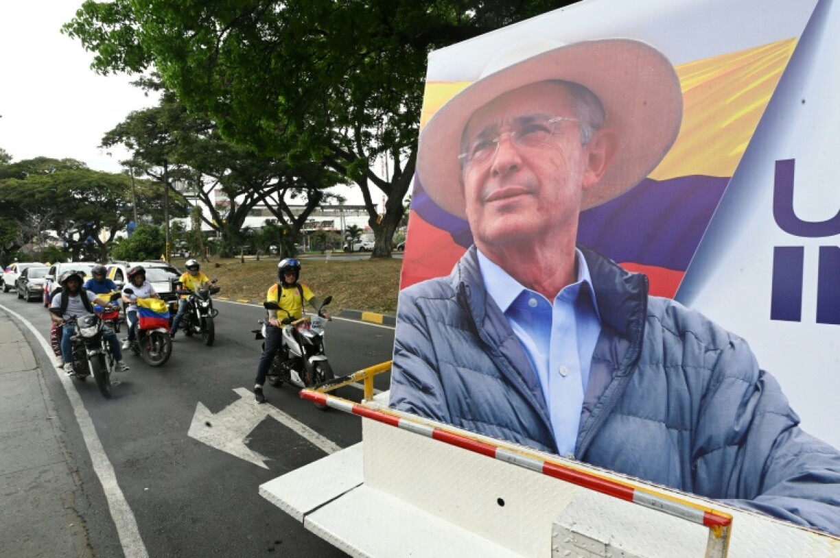 Colombian ex-pesident Alvaro Uribe remains wildly popular despite claims of rights abuses committed during his term