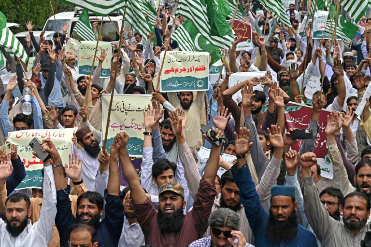 India has accused Pakistan of supporting 'cross-border terrorism' after the killing, prompting protests in Lahore