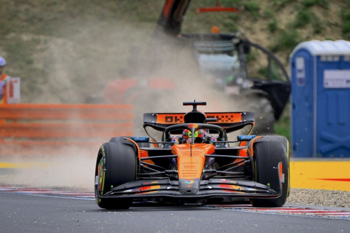 Oscar Piastri comes off second best to his McLaren teammate Lando Norris in Friday practice in Hungary