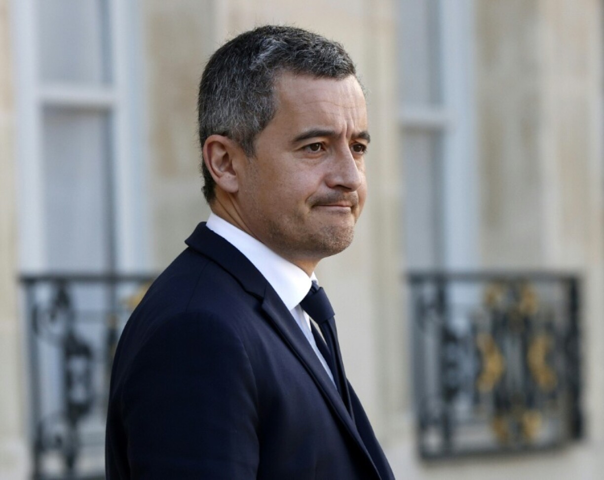 Le ministre de l'Intérieur Gérald Darmanin à la sortie du Conseil des ministres à l'Elysée, le 8 février 2023 à Paris