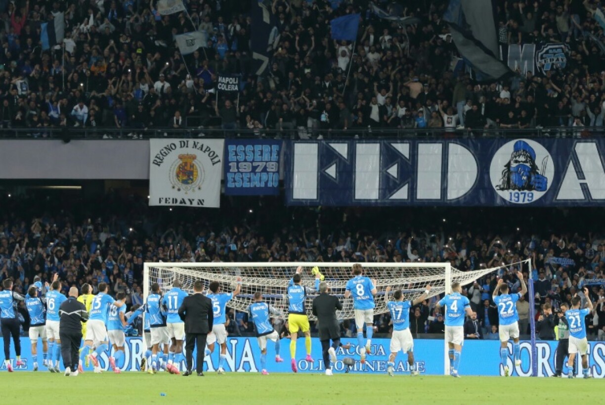 Napoli are three points ahead of Inter at the top of Serie A