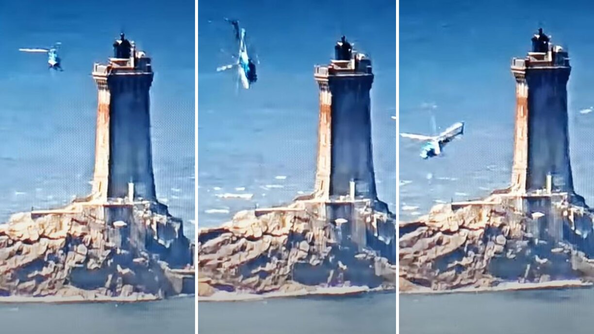 Un hélicoptère évite le crash de justesse dans le Finistère (vidéo)