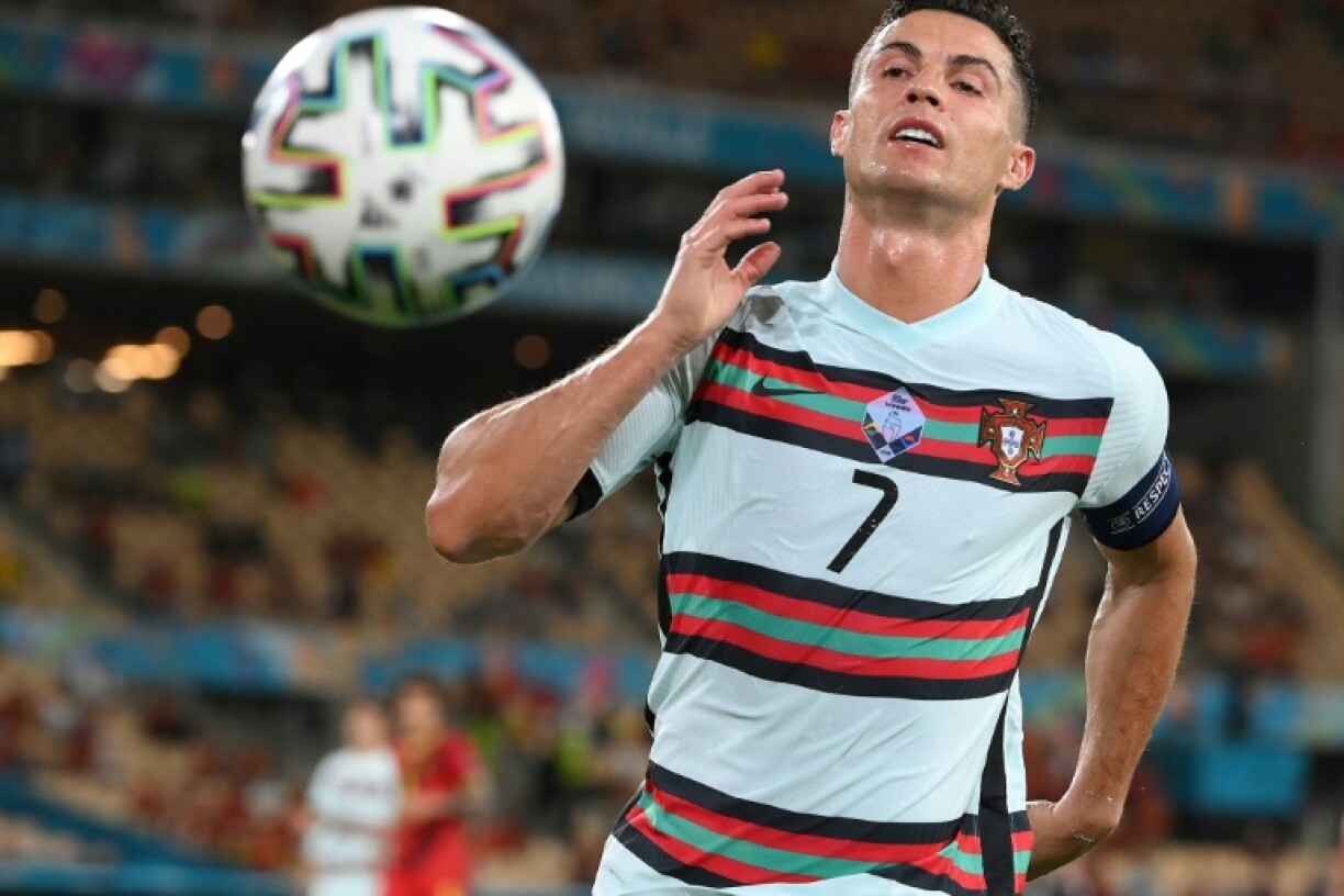 L'attaquant portugais Cristiano Ronaldo lors du 8e de finale de l'Euro face à la Belgique, à Séville, le 27 juin 2021