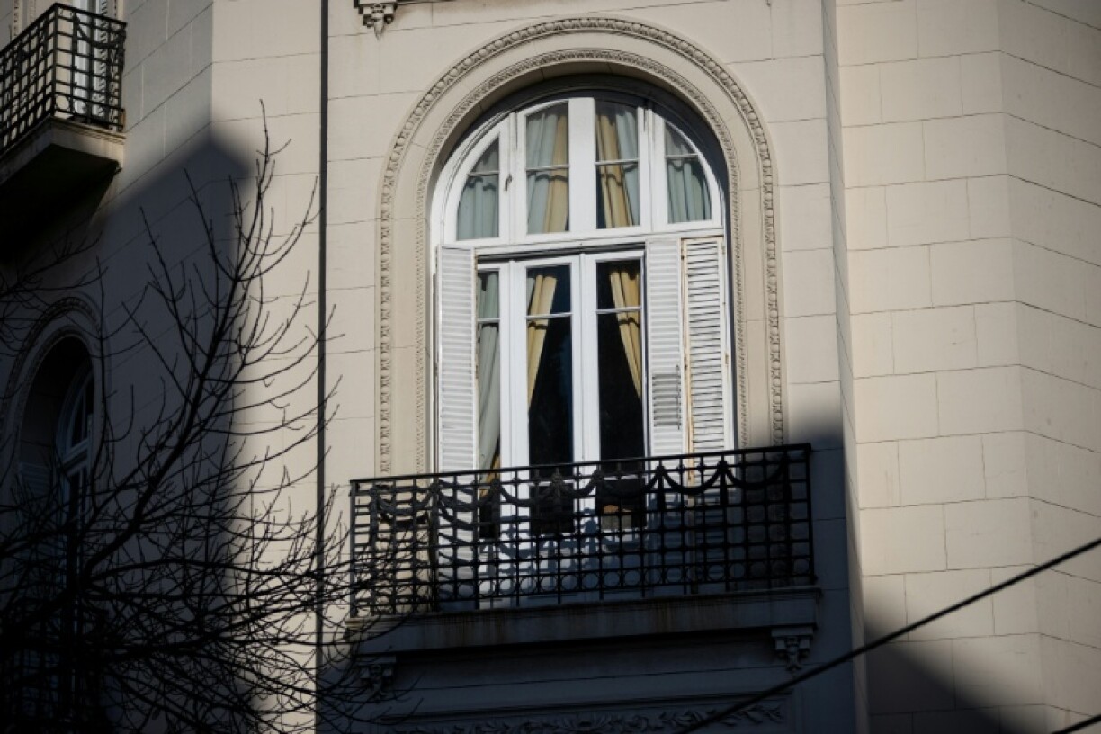 A balcony at Argentine ex-president's Cristina Kirchner Buenos Aires apartment