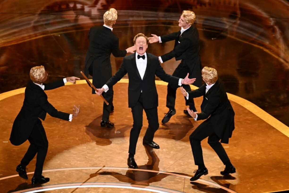 Conan O'Brien performed a purposefully extraneous musical number during the 2025 Oscars