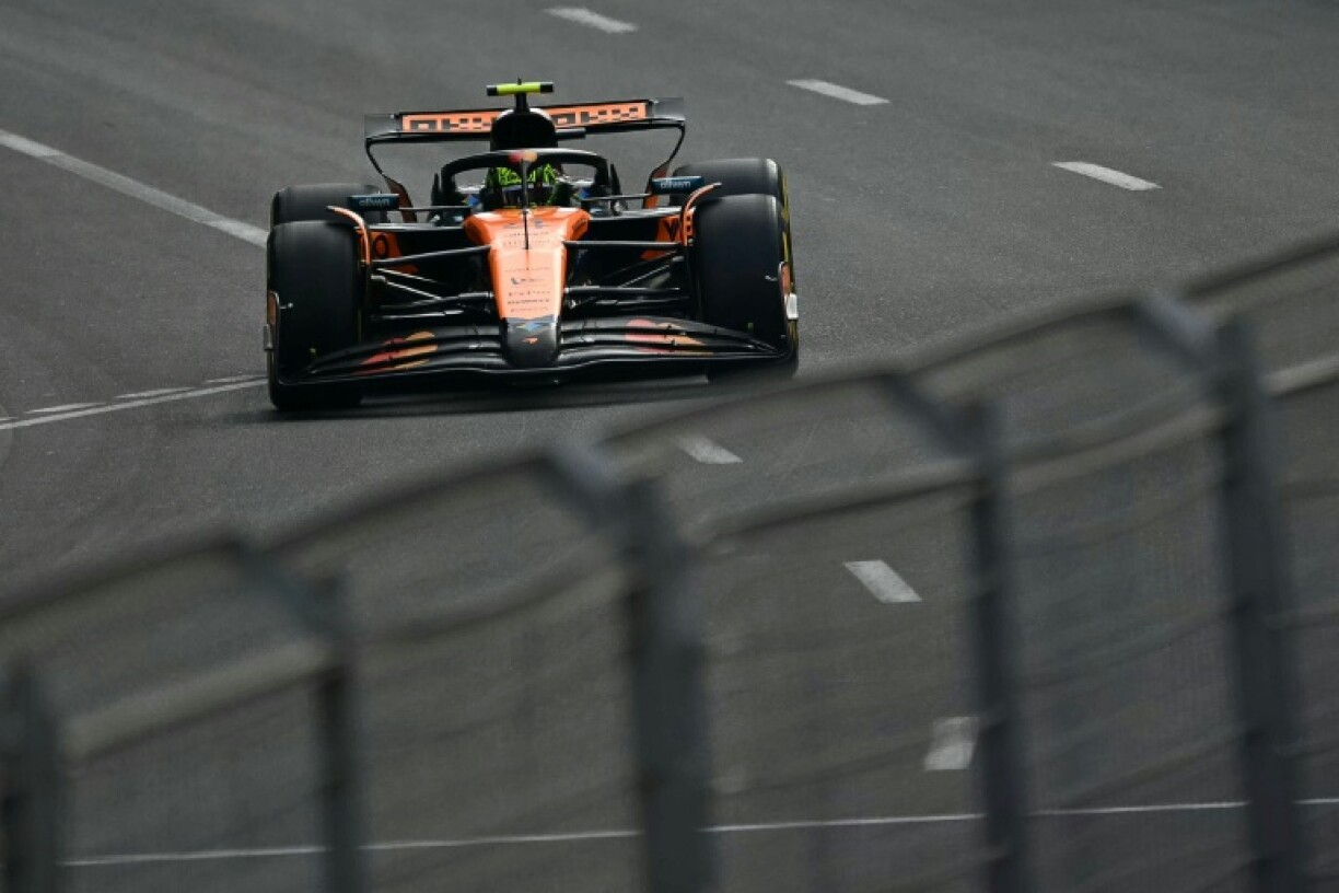 McLaren's British driver Lando Norris said that his decision to lead the field out of the pits when Q3 re-started for the final laps had backfired