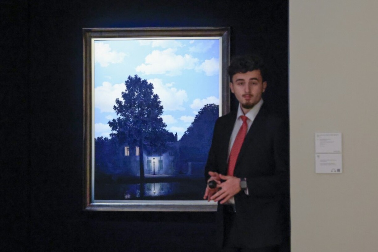 A Rene Magritte painting sold for more than $121 million at Christie's, New York, an auction record for the artist