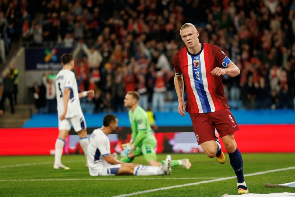 Erling Haaland scored a hat-trick as Norway took a step towards the 2026 World Cup finals