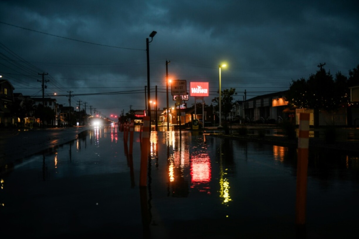 Inondation à Ocean City, dans l'Etat américain du New Jersey, le 26 septembre 2026
