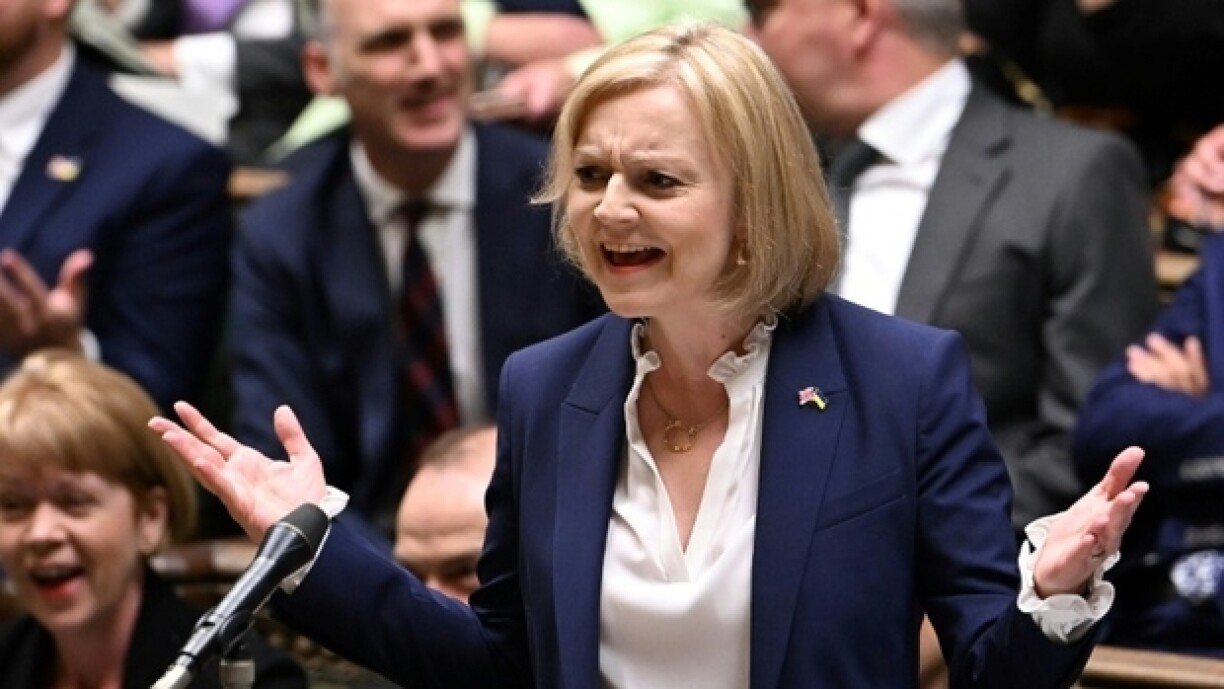 La nouvelle Première ministre britannique Liz Truss au parlement à Londres le 7 septembre 2022