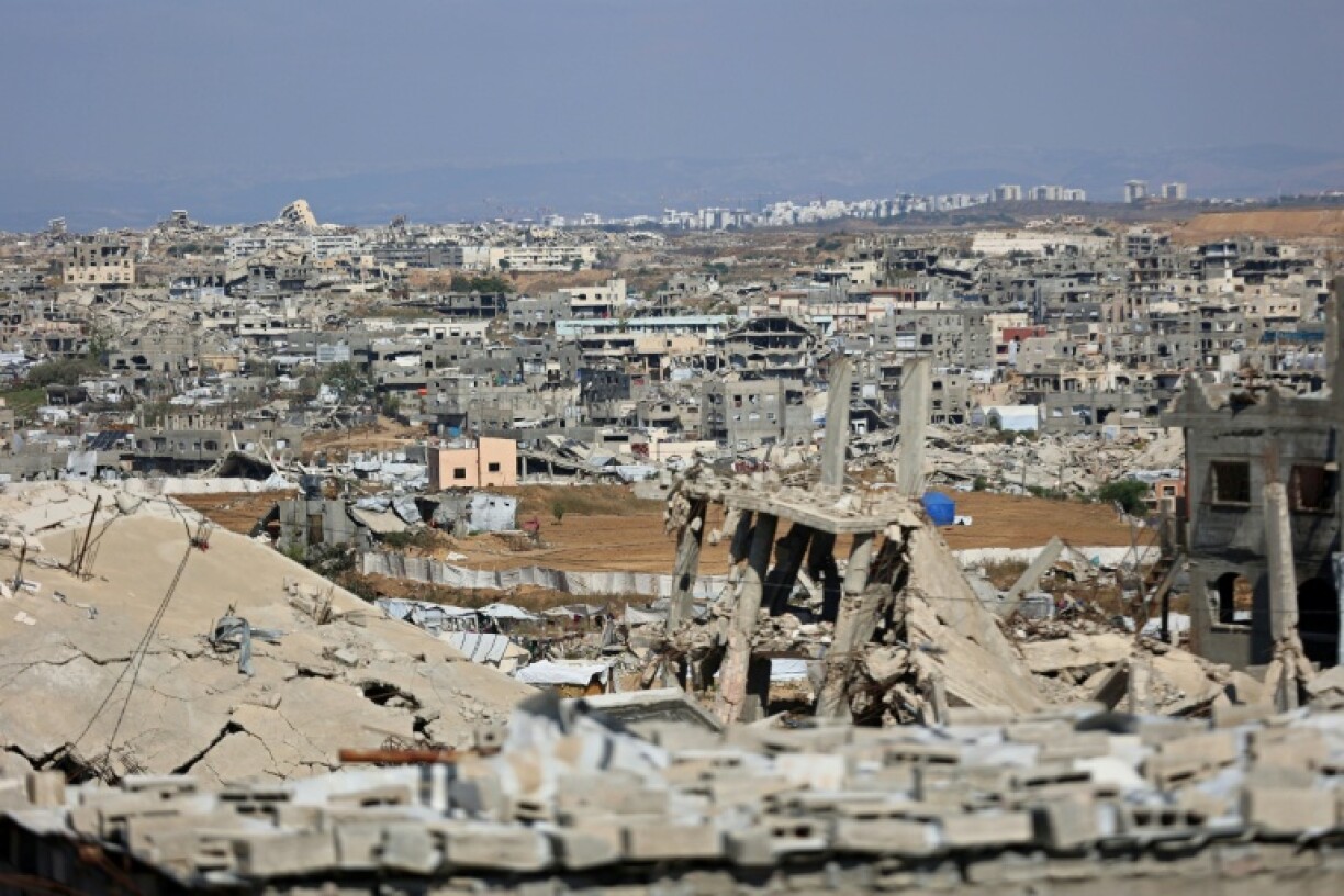 Des immeubles détruits à Jabalia dans le nord de la bande de Gaza le 6 mai 2026