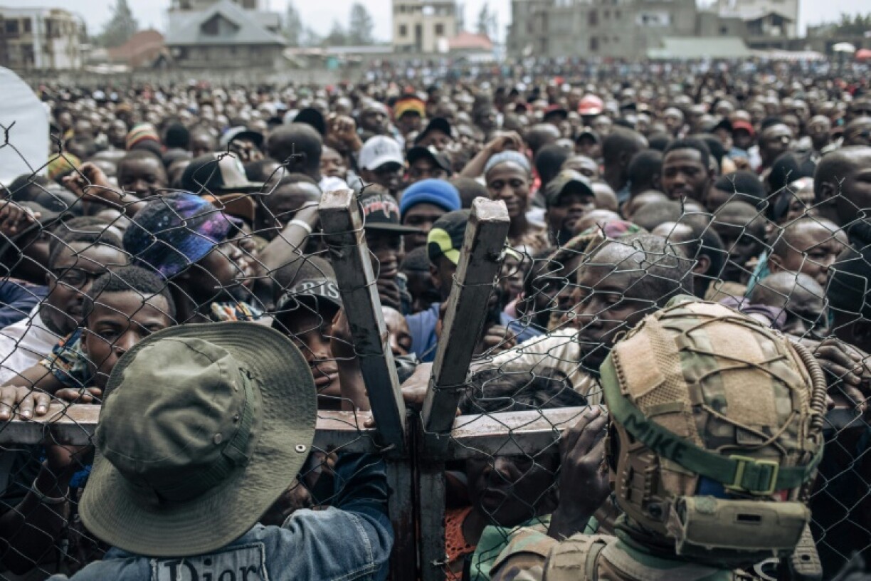The M23 holds its first public meeting after capturing the eastern city of Goma