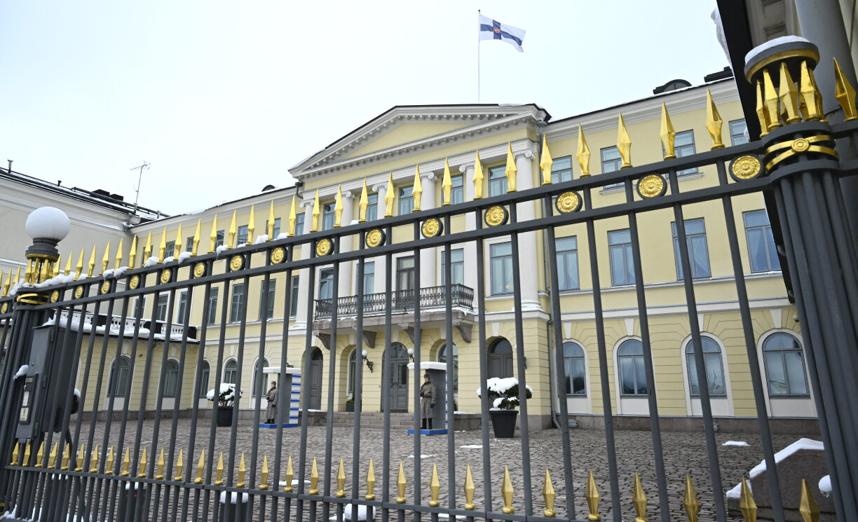 De finnesche Presidentepalais zu Helsinki.