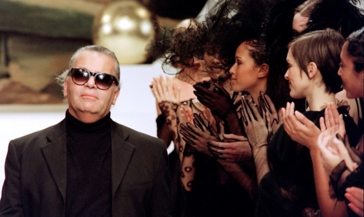 Karl Lagerfeld en 1994, à l'époque où Ezri Kahn l'a connu.