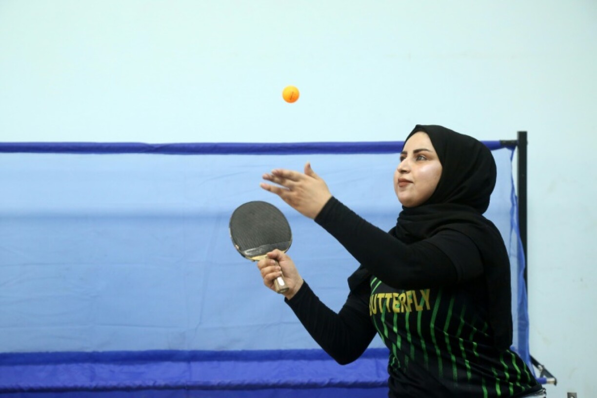 An Iraqi team of table tennis Paralympic hopefuls has been practising in a local community centre with broken tables and patchy electricity