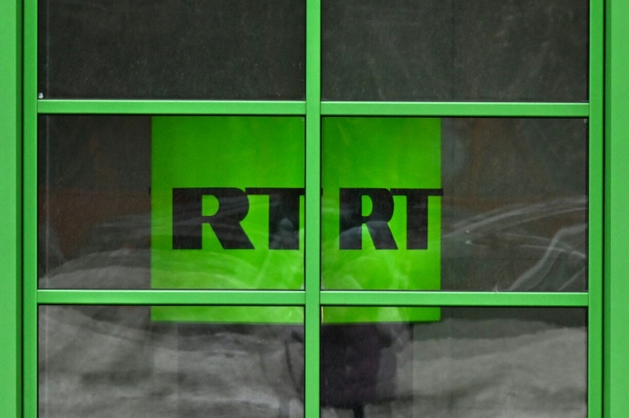 Russia Today )RT) is among the media sites banned in the EU over Moscow's invasion of Ukraine