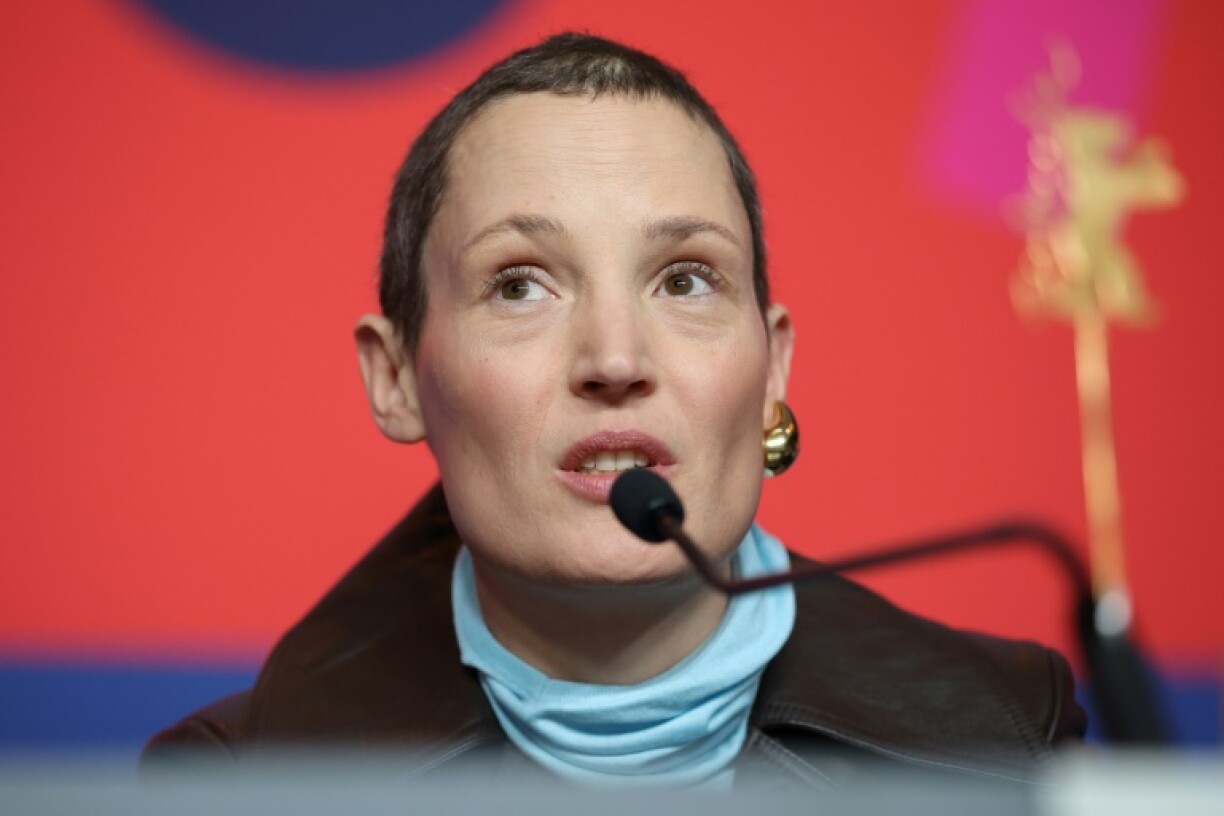 L'actrice luxembourgeoise Vicky Krieps lors d'une conférence de presse pour le film