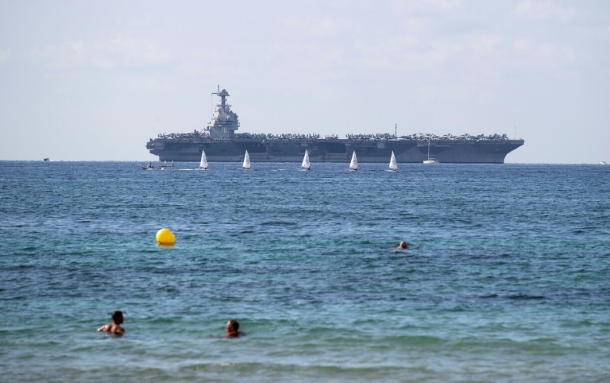 The aircraft carrier USS Gerald R Ford will be part of Washington's expanded military presence