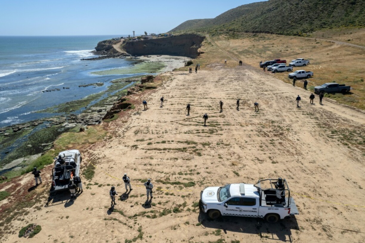 Recherches après la disparition des trois surfeurs étrangers à Ensenada, en Basse-Californie mexicaine, le 6 mai 2024