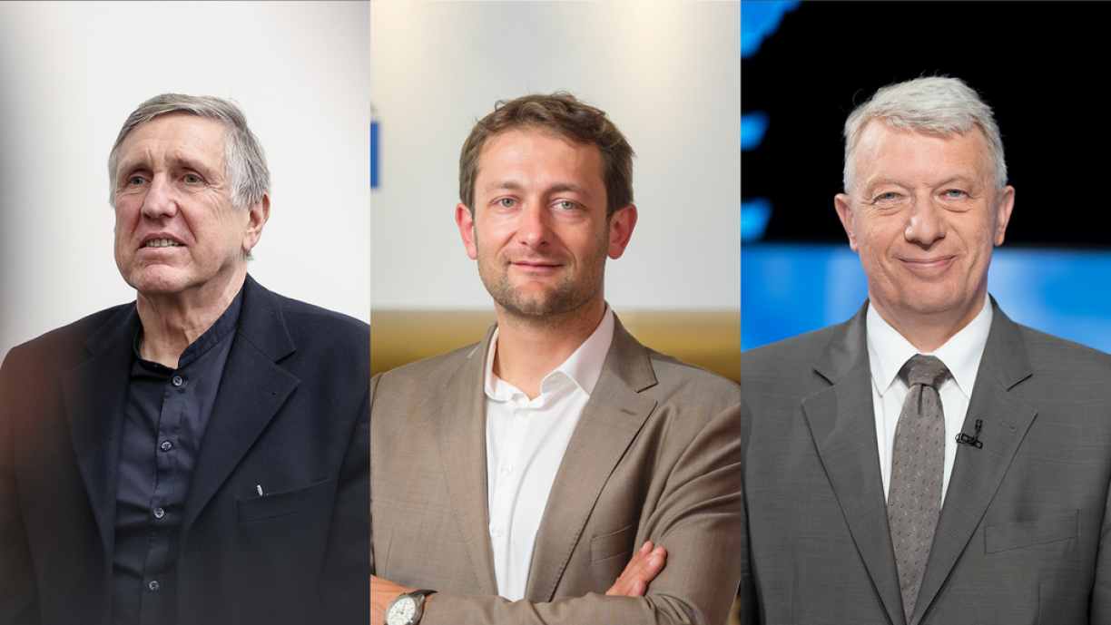 Left to right: François Bausch, Christophe Hansen, and Fernand Kartheiser