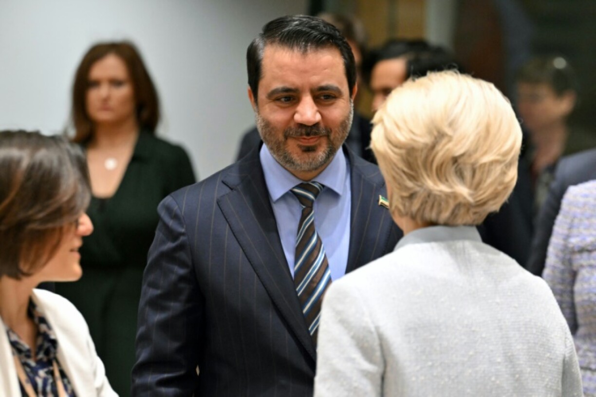 Syria's interim foreign minister Asaad al-Shibani attended the EU-convened donors' conference, where he met EU chief Ursula von der Leyen