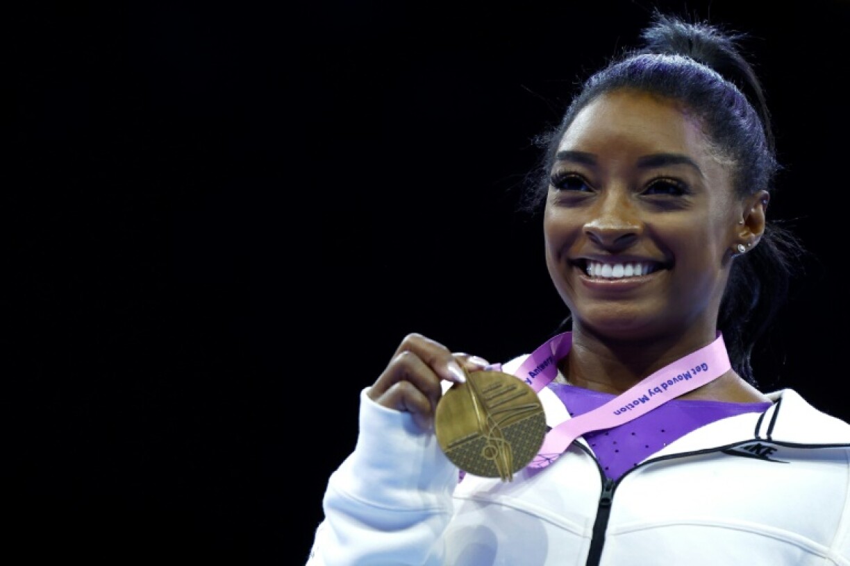 Simone Biles à Anvers le 8 octobre 2023