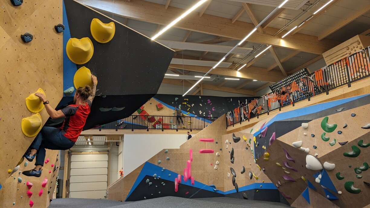 Kristina, une étudiante passionnée d'escalade, a eu la gentillesse de prendre cette photo.