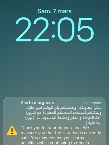 Ëmmer nees gouf een iwwer Push-Norichten iwwer d'Situatioun informéiert.