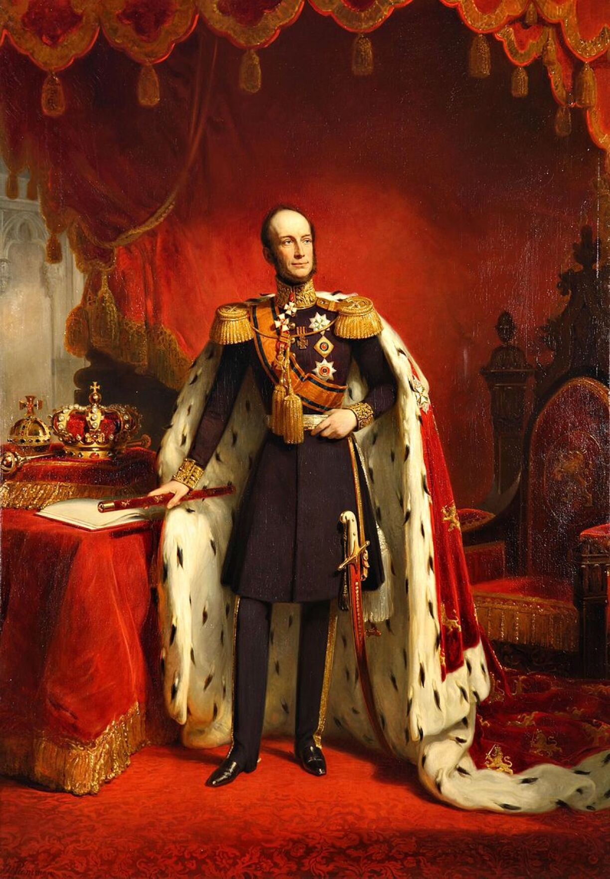 William II, King of the Netherlands and Grand Duke of Luxembourg 1840-49.