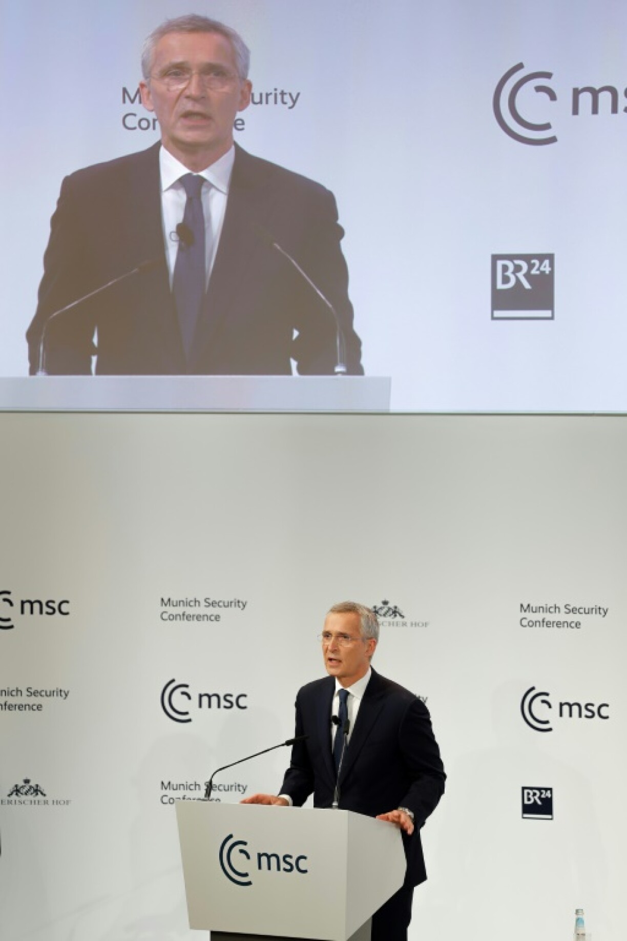 Le secrétaire général de l'Otan, Jens Stoltenberg, le 18 février 2023 la Conférence de Munich sur la sécurité
