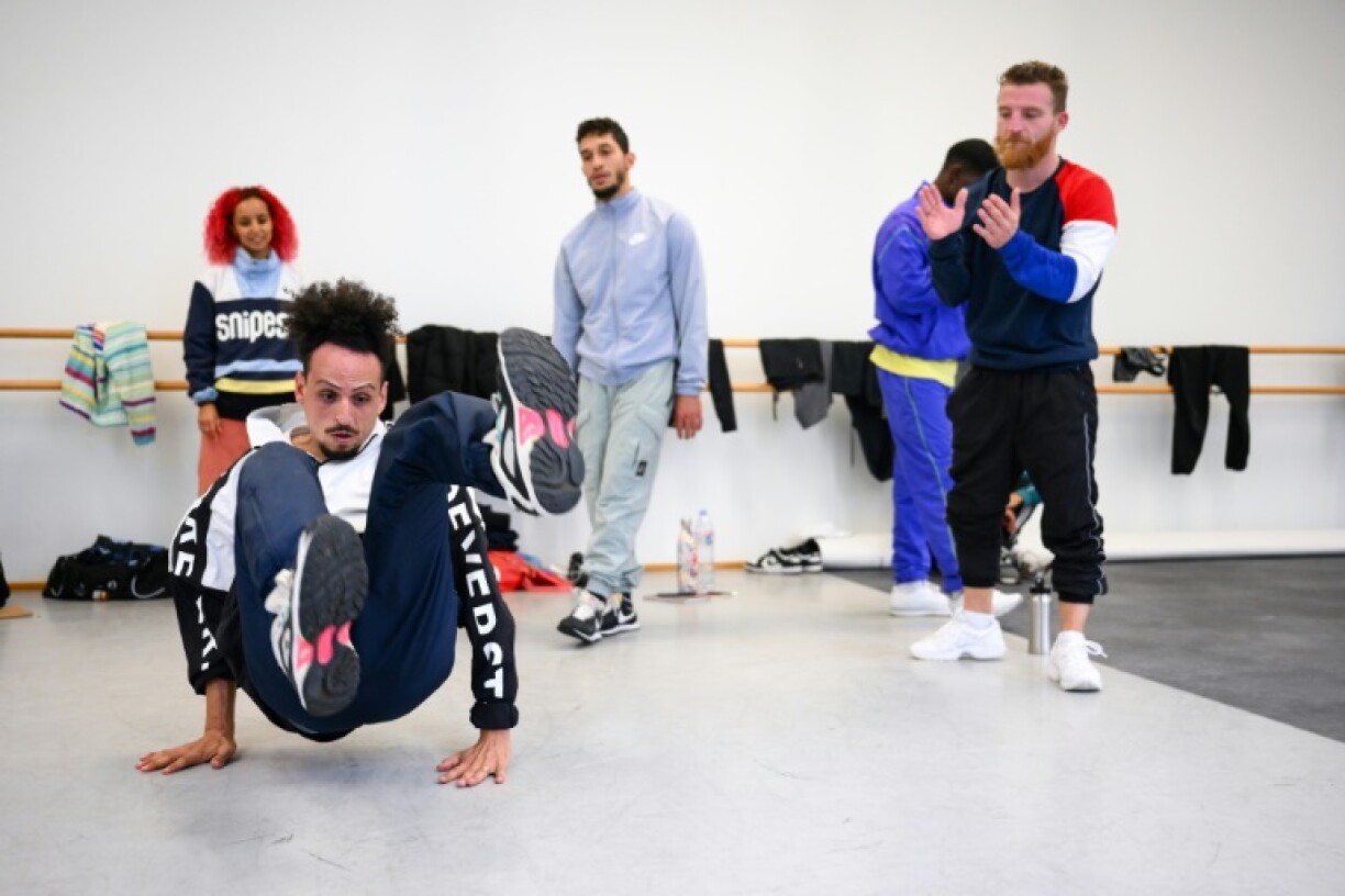 Entraînement de l'équipe de France de breaking à l'Insep à Paris, le 28 septembre 2022