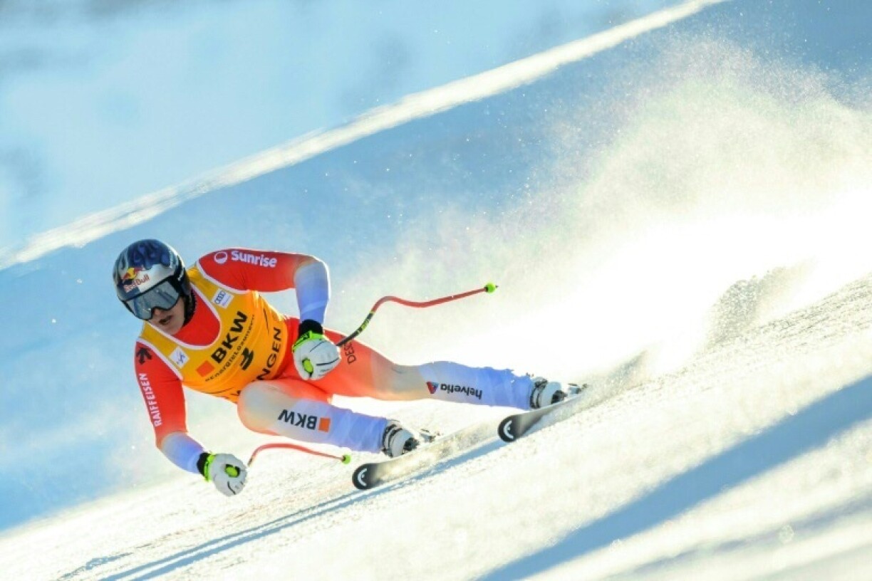 Switzerland's Franjo Von Allmen powers to his first World Cup win in men's Super-G at home in Wengen